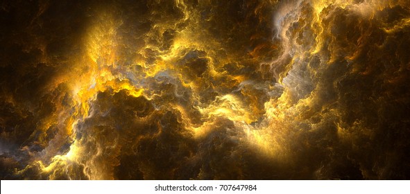 Abstract colorful lightning fractal black background
