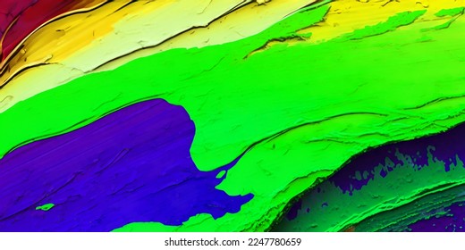 Abstract colorful paint texture layer panorama background. Colorful layers background