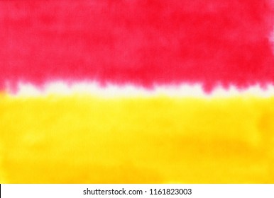 Abstract colorful pattern. The paper was dyed with yellow and red 