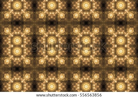 Abstract colorful seamless pattern of interlocking abstract flowers and stars, ideal for any kind of fabric,print or any other creative use,in high resolution and sepia tinted colors
