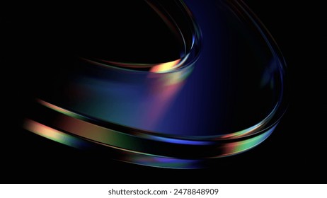 Abstract colorful shape, minimalist background design, 3d render - Powered by Shutterstock