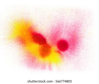 Abstract Colorful Splashes.  Background