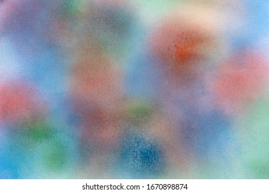 Abstract Colorful spray paint on paper texture background