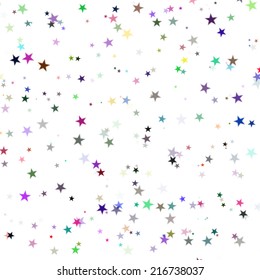 Abstract Colorful Stars Background