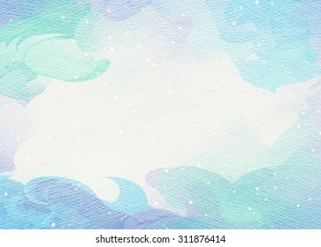 Abstract Colorful Watercolor For Background. 