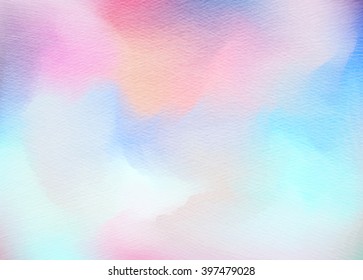 Abstract Colorful Watercolor Background. Digital Art Painting.