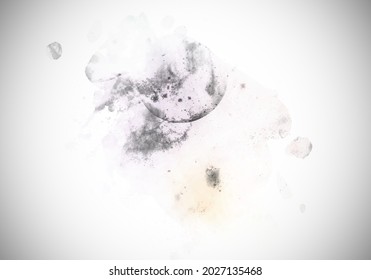 Abstract Colorful Watercolor Background With Paint Smears Spash And Stripes