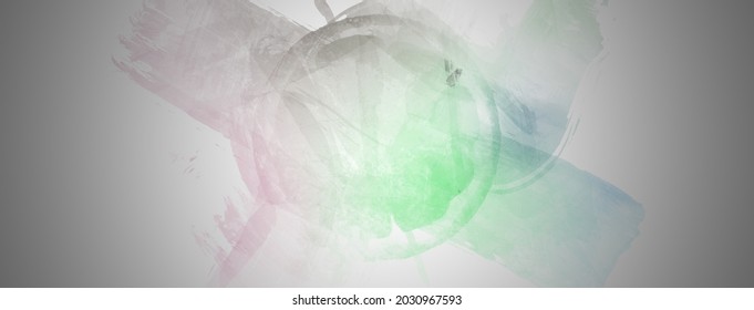 Abstract Colorful Watercolor Background With Paint Smears Spash And Stripes