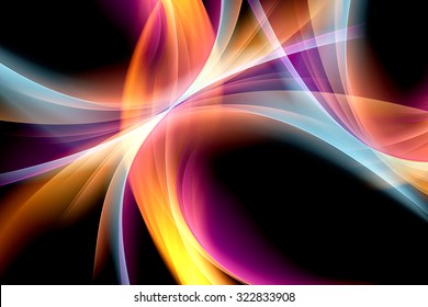 Abstract Colorful Wave Design Background