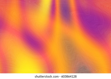 Abstract Colors And Curves Background In Yellow And Purple Paint