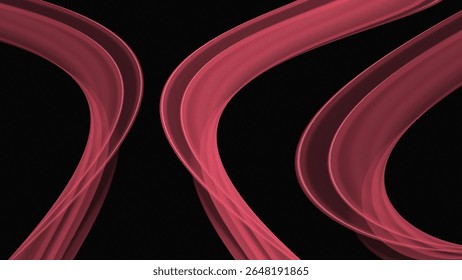 Composición abstracta contraste fucsia