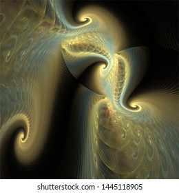 Abstract Computer generated Fractal design fantastic spirals