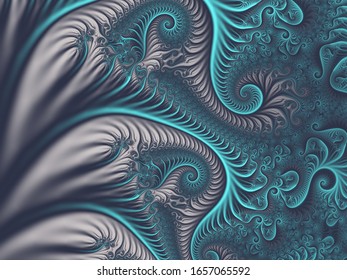 Abstract Computer Generated Fractal Design.