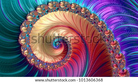 Abstract Computer generated Fractal design. A fractal is a never-ending pattern. Fractals are infinitely complex patterns that are self-similar across different scales. Great for cell phone wall paper