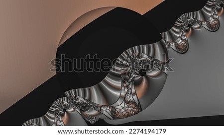 Abstract Computer generated Fractal design. A fractal is a never-ending pattern. Fractals are infinitely complex patterns that are self-similar across different scales. Great for cell phone wallpaper