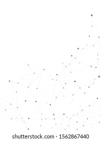 Abstract connecting dots and lines. Technology Connection science background. Technology background