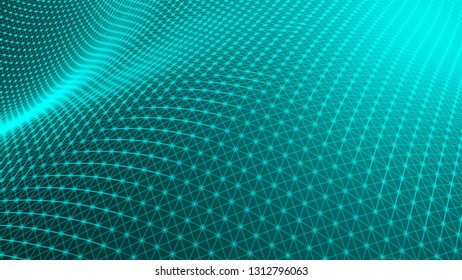 Abstract connection dots. Technology background. Network concept. 3d rendering