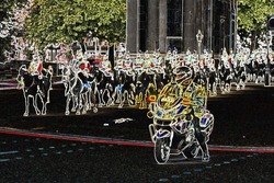 Abstract And Contemporary Digital Art Trooping The Colour Scene London England