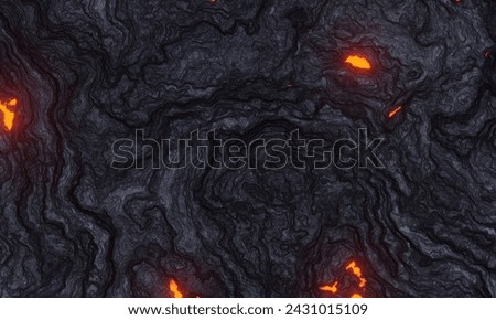 Abstract cooled lava background. Basaltic rock texture.