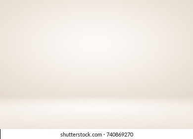 Abstract cream beige and gold gradient background empty room space used for display product ad web template
