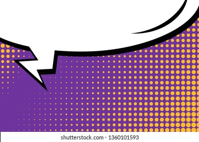 Abstract creative concept comic pop art style blank, layout template with clouds beams and isolated dots background. For sale banner, empty speech bubble set, illustration halftone book design.