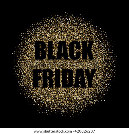 Abstract Creative concept gold bubble isolated on black background. For Web and Mobile Applications, art illustration template design, business infographic and social media, modern decoration.