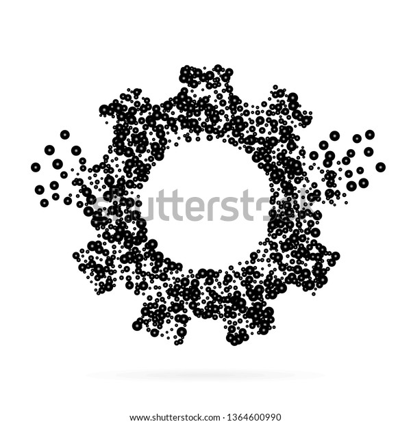 Abstract\
creative concept icon of gear for Web and Mobile app isolated on\
background. Art illustration template design, Business infographic\
and social media, digital flat\
silhoette.