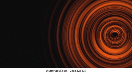 Abstract creative orange circles that rotate rapidly,orange swirly background.