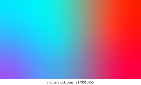 Abstract Cyan Blue Purple Turquoise Red Orange Color Gradient Background