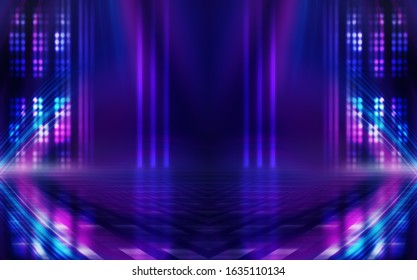 3d Render Blue Pink Violet Neon Stock Illustration 1489376861 ...