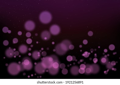 Abstract Dark Background With Pink Bokeh