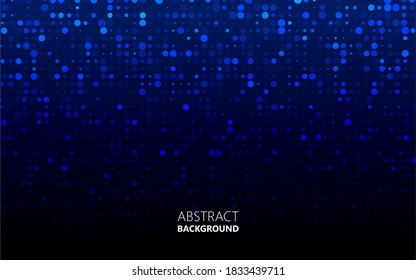 Abstract Dark Blue Dots Background