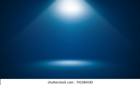 Abstract dark blue template blank space gradient wall background.Dark blue empty room studio gradient used for montage or display your products. - Shutterstock ID 741584530
