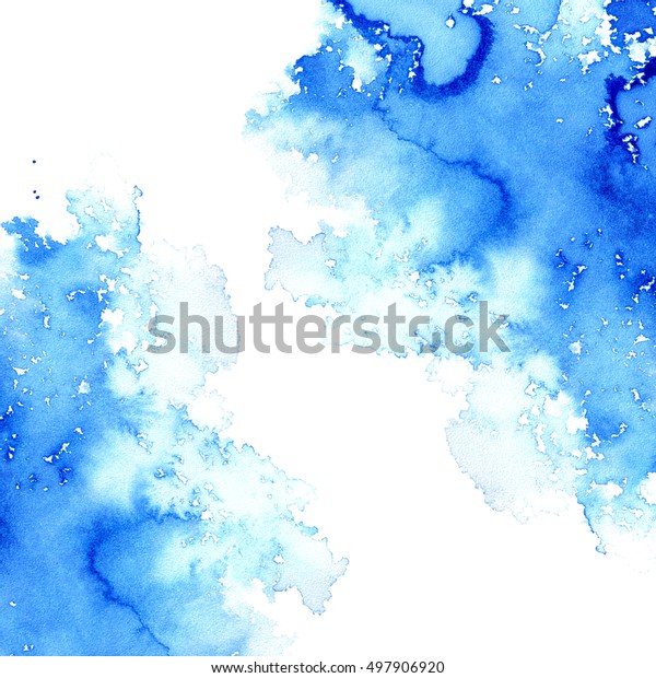 Abstract Dark Blue Watery Frameaquatic Backdrop Stock Illustration