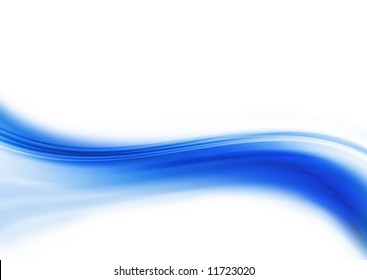 Abstract Dark Blue Wavy Line