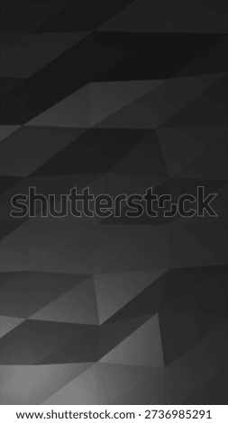 Abstract dark geometric surface with angular low-poly shapes, forming a modern minimal background with depth and subtle texture.