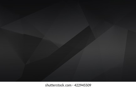 Abstract Dark Gray Polygonal Mosaic Background, Creative Design Template