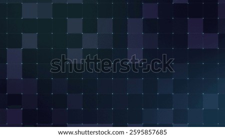 Abstract Dark Grid Pattern Teal Nodes Digital Technology Background Design Texture - Backgrounds - 4K Quality
