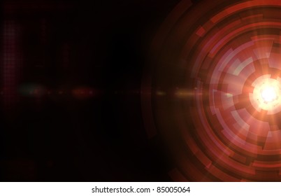 Abstract Dark Red Technical Background