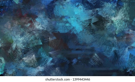 Abstract Dark Slate Gray, Medium Aqua Marine And Teal Blue Watercolor Background With Copy Space For Your Text Or Image.