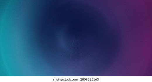 Abstract and dark texture with radial concentric circles, creating a mesmerizing pattern in shades of blue and purple. Gradient background.