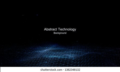 abstract DATA  technology glitch background and lighting effect