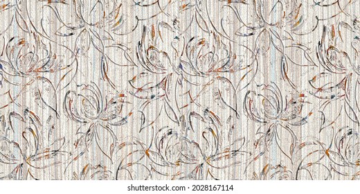 Abstract Decorative Grunge Background Design Use Wall Tile, Wall Paper Or Textile .