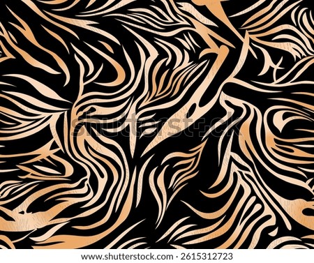 Abstract decotative wavy pattern. Vector Illustration.