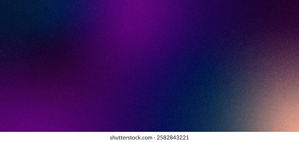 Abstract deep purple grainy gradient background. digital canvas glowing with gradient dark purple hues. radiant gradient design showcasing warmth and elegance.