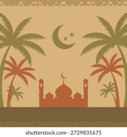 abstract design vector ramadhan background