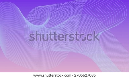 abstract design with wave pattern on a gradient background in purple and light blue color scheme art design