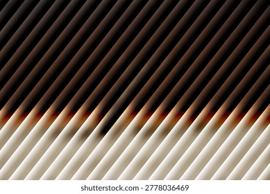 Abstract diagonal striped pattern with gradient effect, contrasting dark and light bands creating depth and visual intrigue for backgrounds