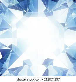 Abstract Diamond Facet Background - Computer Generated