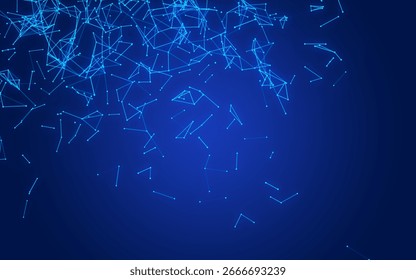  abstract digital background featuring glowing black plexus of interconnected points and lines. Represents big data, neural networks, and futuristic technology. Ideal for AI, blockchain